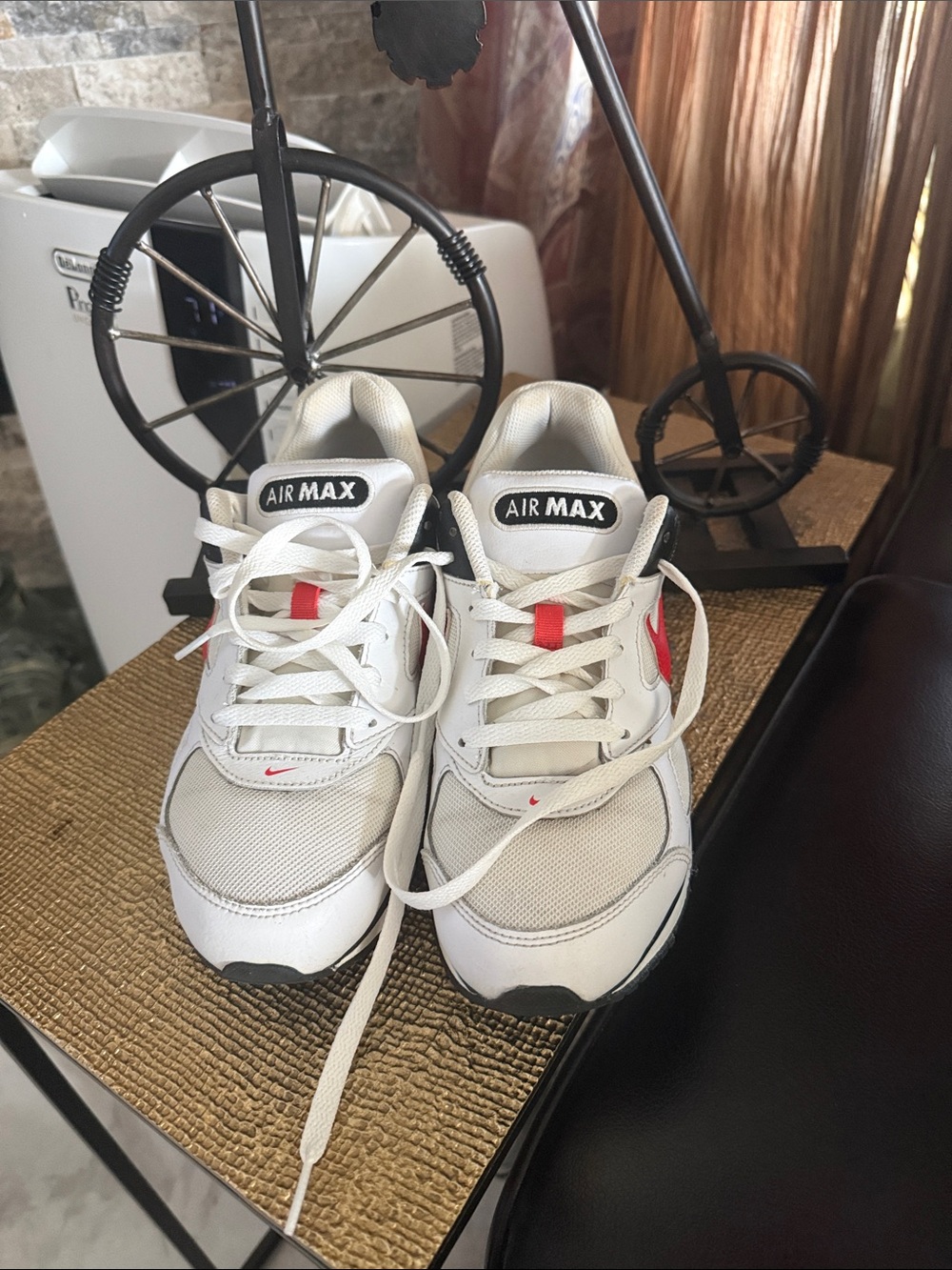 Nike Air Max Kids Sneakers White with Red Accents